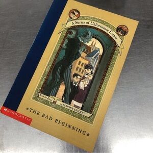 A Series of Unfortunate Events, book of first, The Bad Beginning by: Lemony